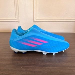 Adidas x Speedflow.3 Laceless FG Blue Soccer Cleats